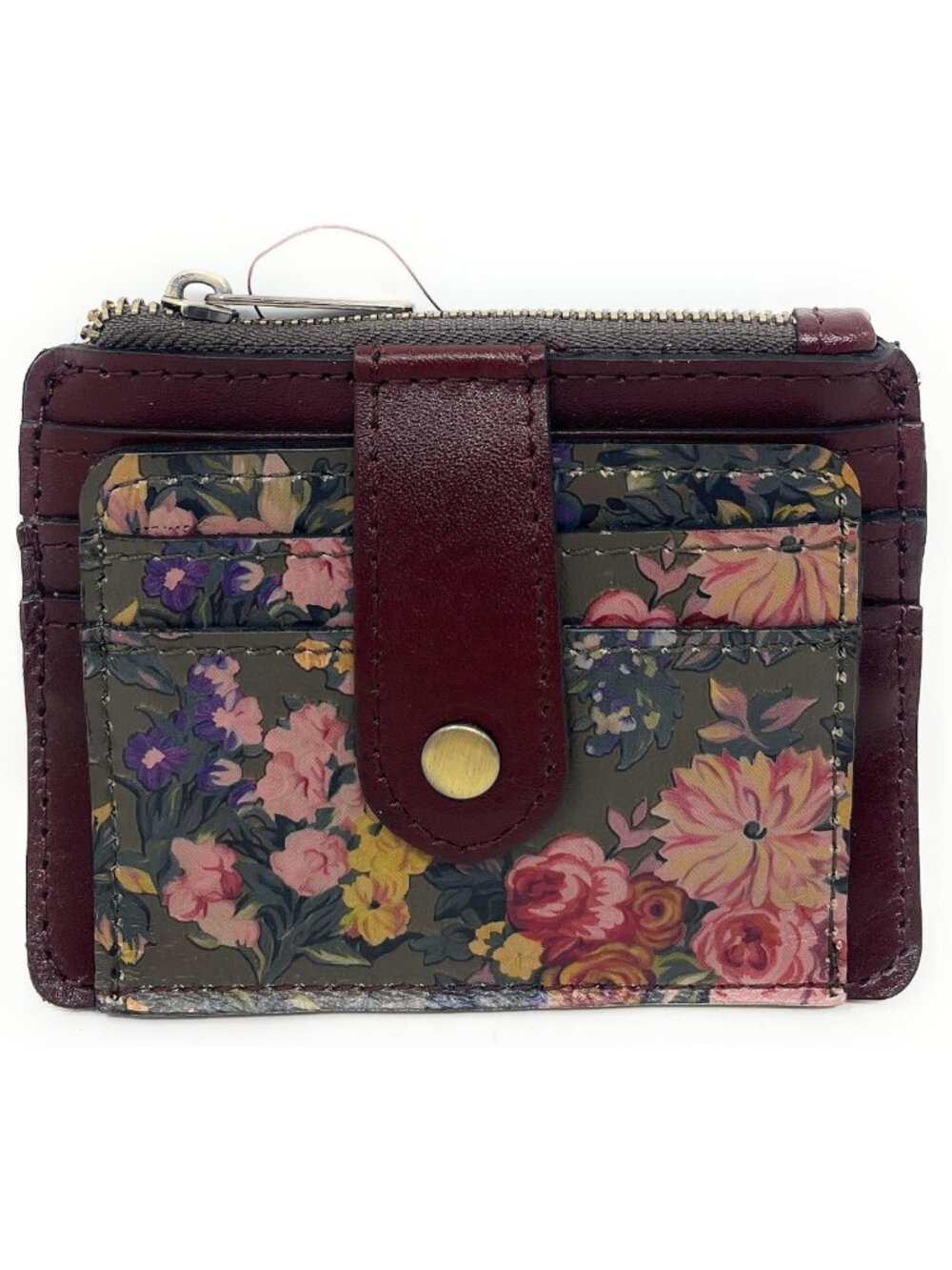 Stylish Leather ID Card Case Wallet - English Country Design, Perfect for